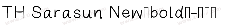 TH Sarasun New（bold）字体转换